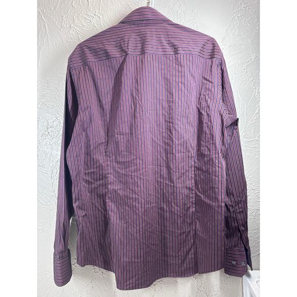 Egara Mens Slim Fit Stretch No Iron Long Sleeve‎ Button Up Shirt Mens Size Large - Picture 2 of 5